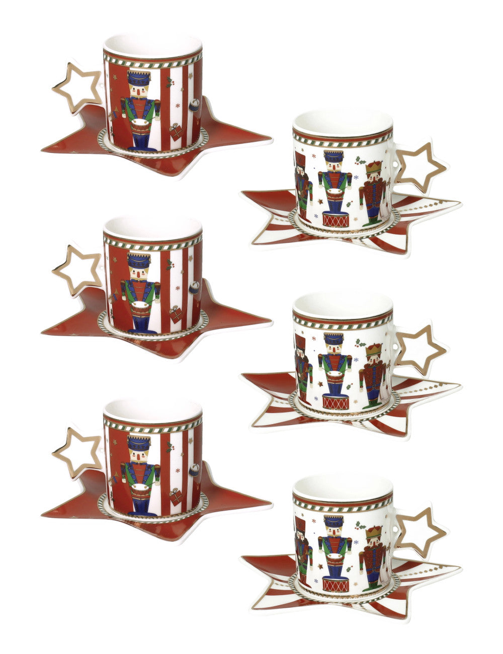 6 TAZZE CAFFE' LO SCHIACCIANOCI 80331