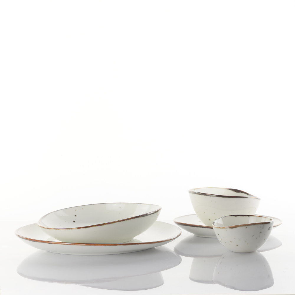 COTTAGE AQUA SET 18 PIATTI IVORY
