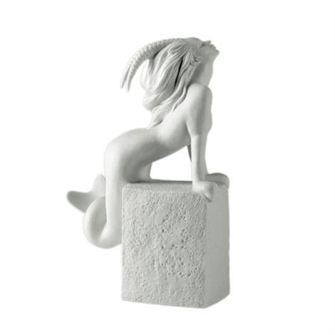 ZODIACS FIGURINA CAPRICORNO POLIRESINA BIANCA