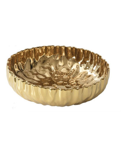 PORTOFINO CENTROTAVOLA CM.38 CERAMICA ORO