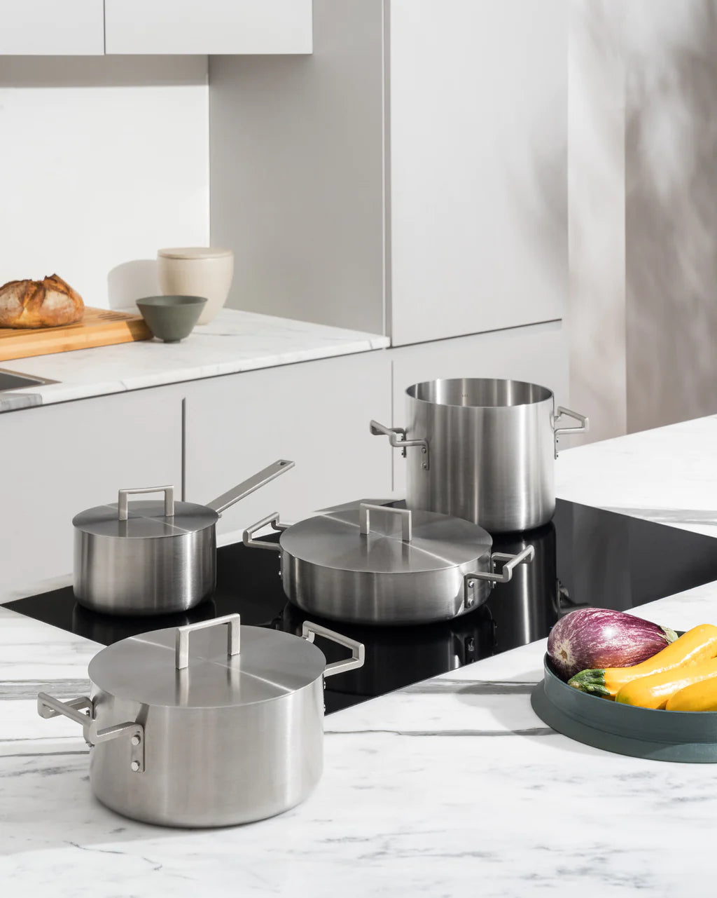 CONVIVIO SET PENTOLE 7 PEZZI ACCIAIO