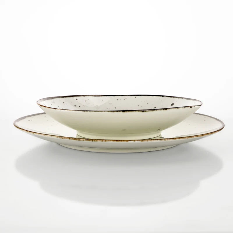 COTTAGE SET 18 PIATTI IVORY