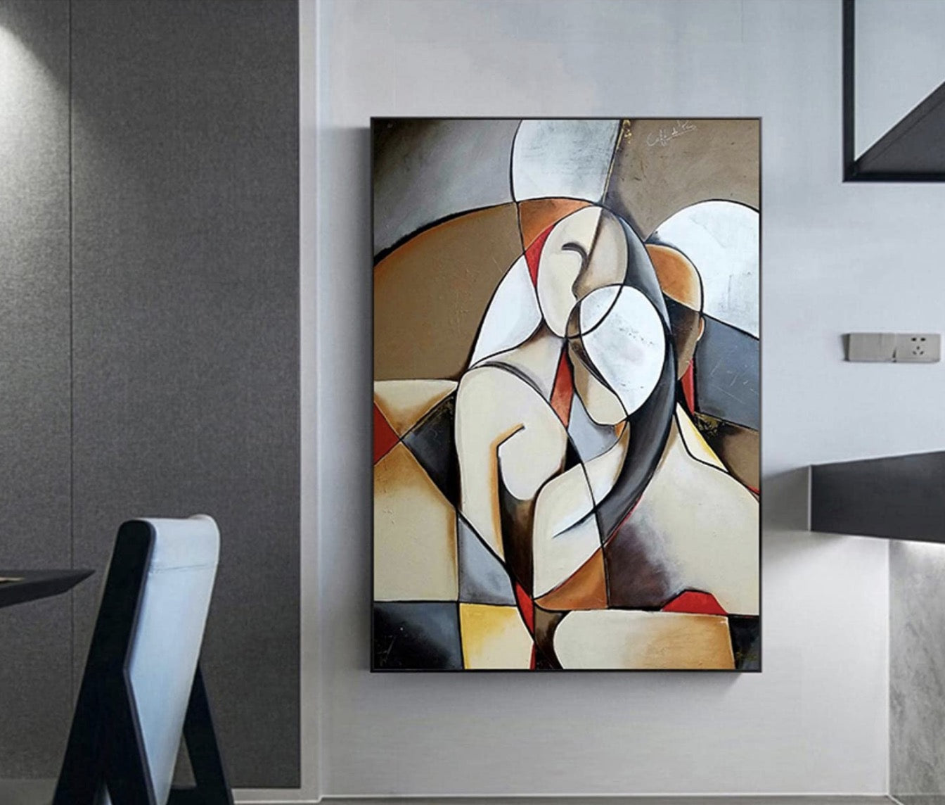 QUADRO DONNA ASTRATTA 60X90