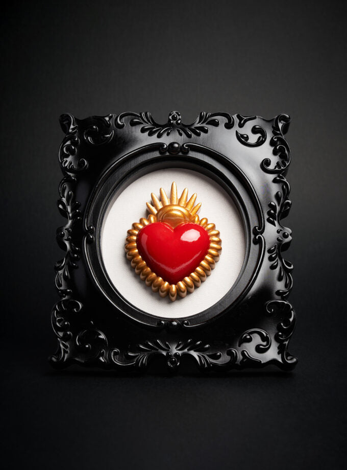 FRAME HEART RED/GOLD