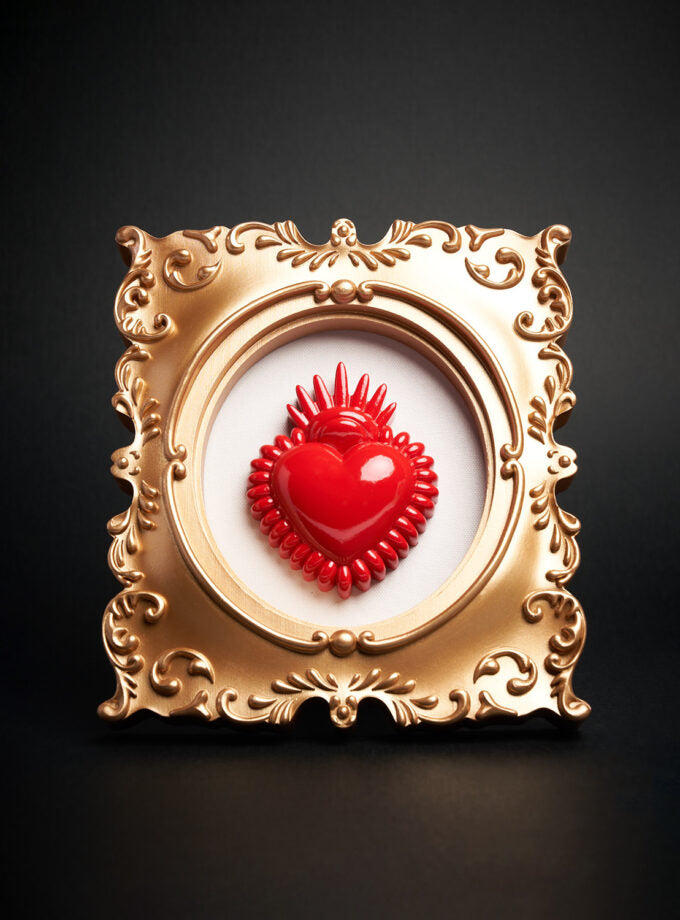 FRAME HEART RED