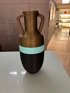 VASO OTTAVIANO H.42 BLACK-MINT-BRONZE