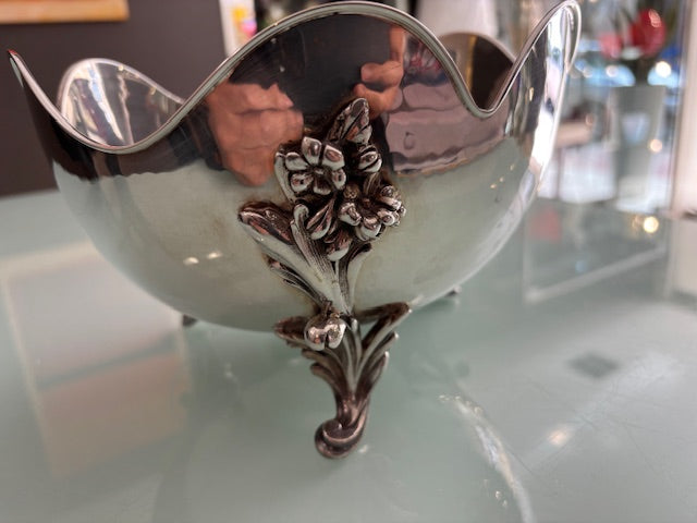 COPPA SU PIEDI ARGENTO GR.950 CASSETTI