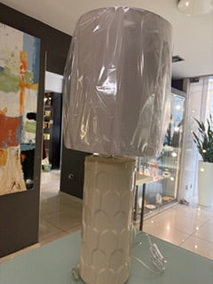 LAMAPADA CERAMICA H.74 COLOR CREMA