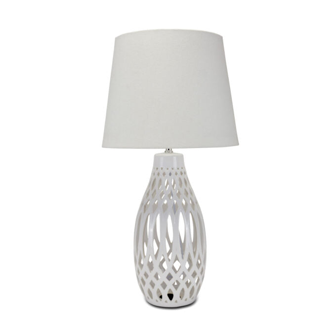 LAMPADA PORCELLANA BIANCA H.70