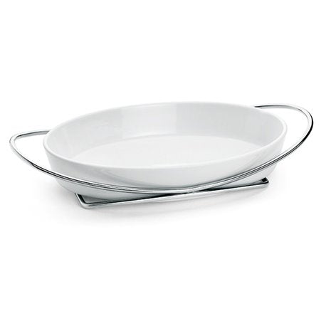 MEDITERRANEO PIROFILA OVALE + SUPPORTO INOX