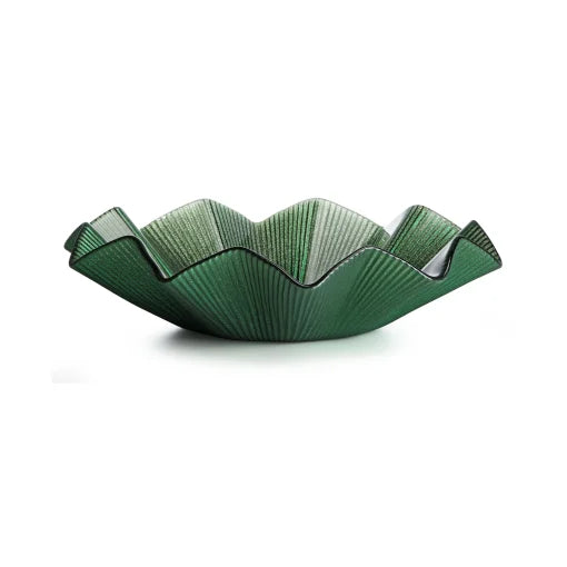 NOEL CENTROTAVOLA VETRO CM.39 VERDE