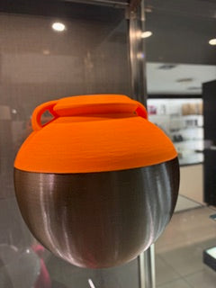 VASO NUMA POMPILIO LARGE COFFEE BRONZE-MANDARIN