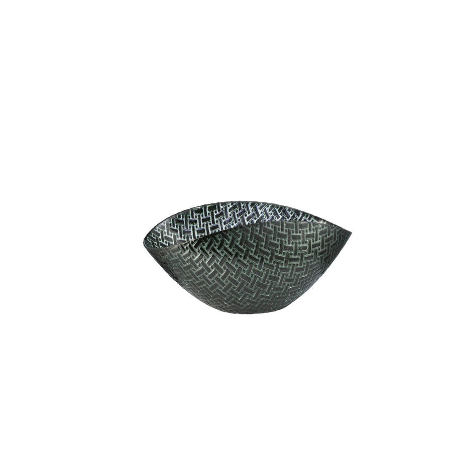 PATTERN CENTROTAVOLA 38X11CM NERO/GHIACCIO