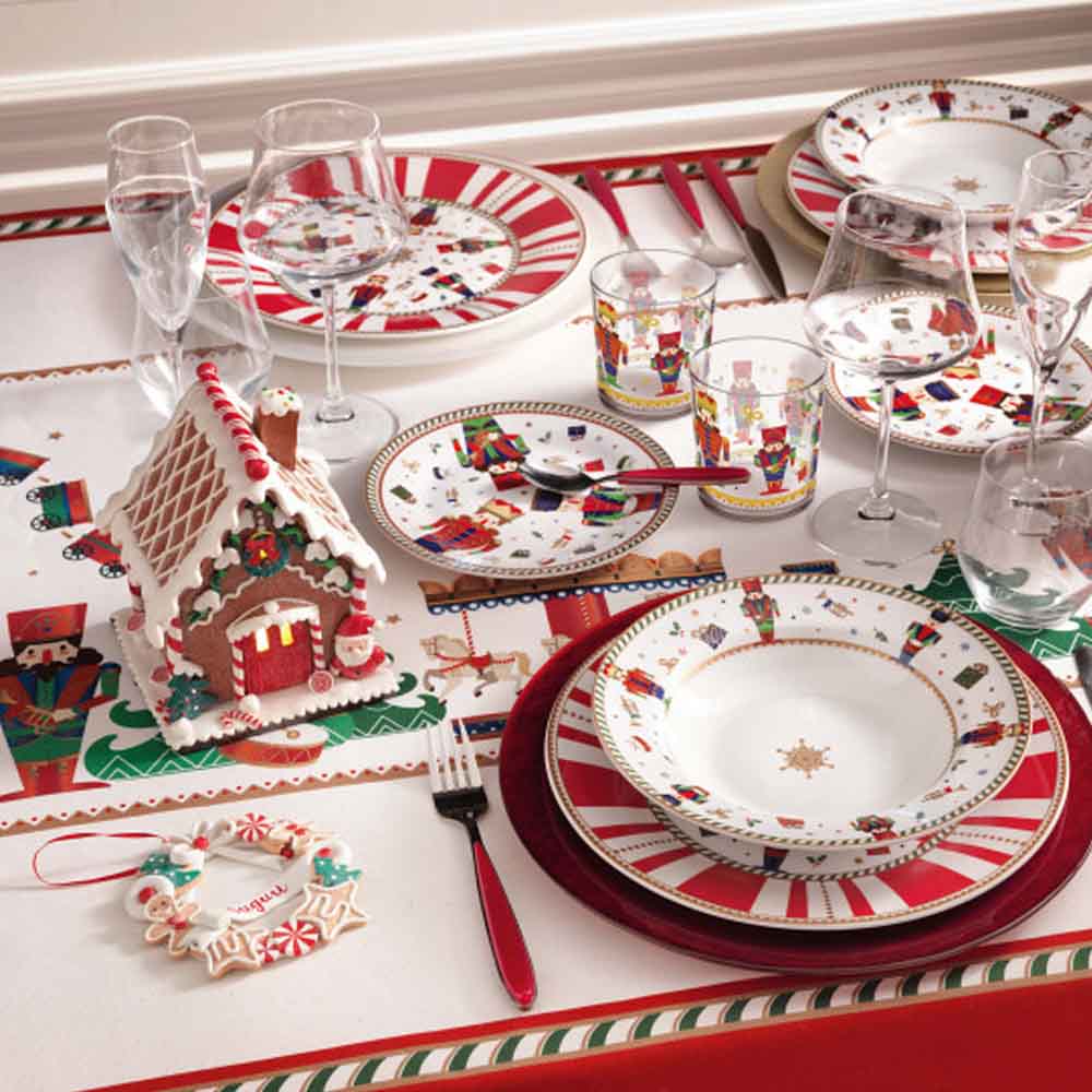 SET 18 PIATTI PORCELLANA SCHIACCIANOCI 84170