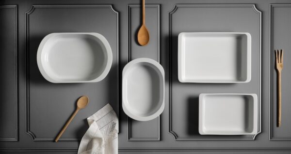 WEISS PIROFILA RETTANGOLARE CM.32 PORCELLANA