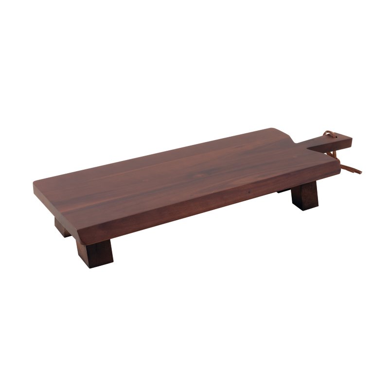 RADICI TAGLIERE LEGNO ACACIA SU PIEDI CM.60