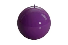 CANDELA SFERA CERA COLORS D.12