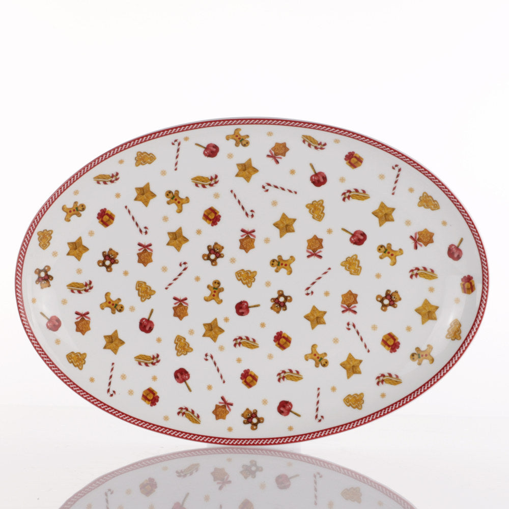 SWEET NATALE VASSOIO OVALE CM.36