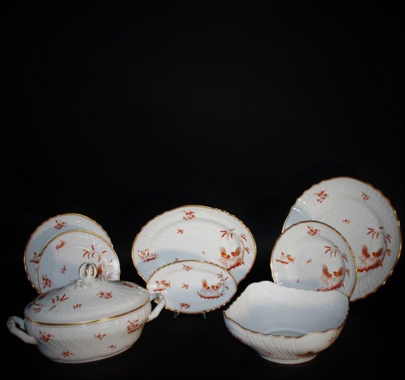 SERVIZIO TAVOLA 41 PEZZI GALLI ROSSI GINORI 1735