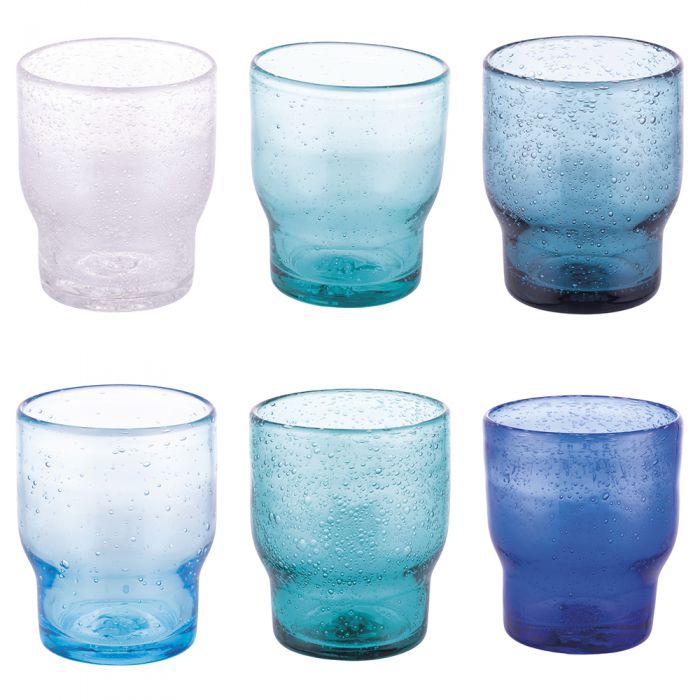 UNICO SET 6 BICCHIERI VETRO OCEAN