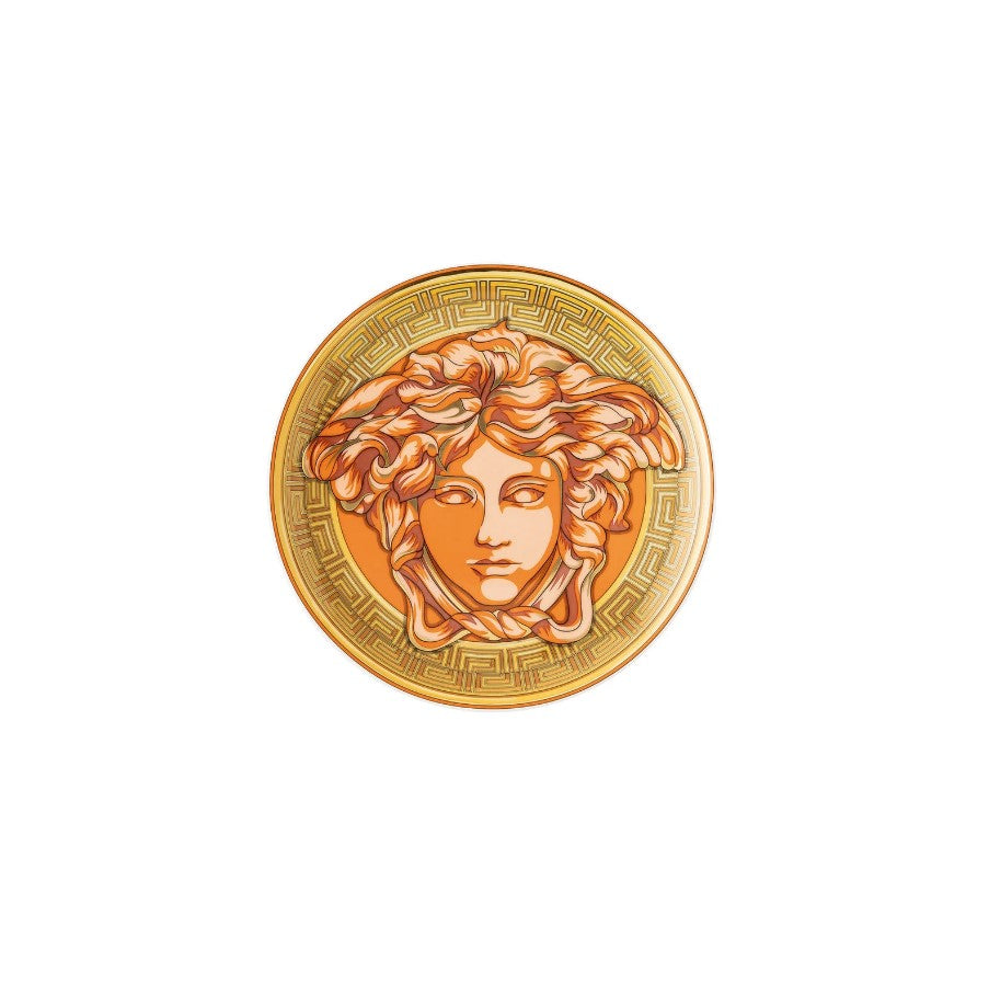 PIATTO CM.18 MEDUSA ORANGE COIN