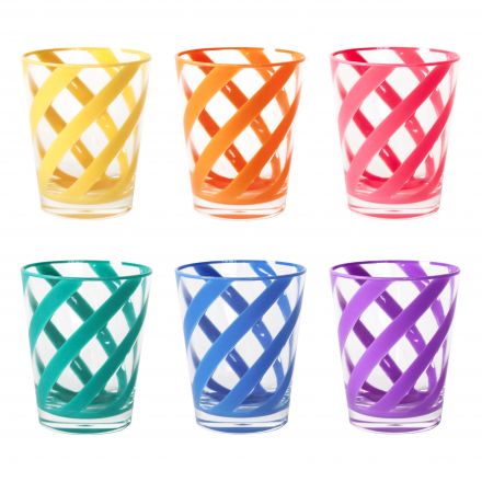 6 BICCHIERI POLICARBONATO COLORI ASSORTITI