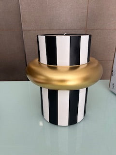 GABRIELLE VASO 57746 BIANCO-NERO 24X28