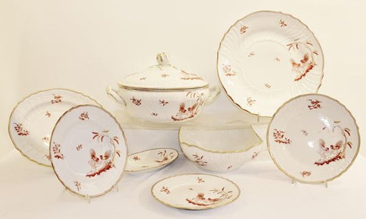 SERVIZIO TAVOLA 41 PEZZI GALLI ROSSI GINORI 1735
