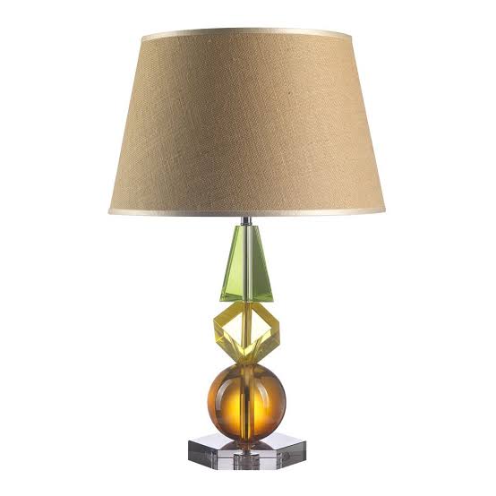 LAMPADA TRIGONOS CRISTALLO AMBRA/ARANCIO
