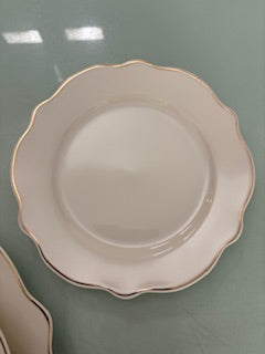 SET 18 PIATTI PORCELLANA FILO ORO LYANNA