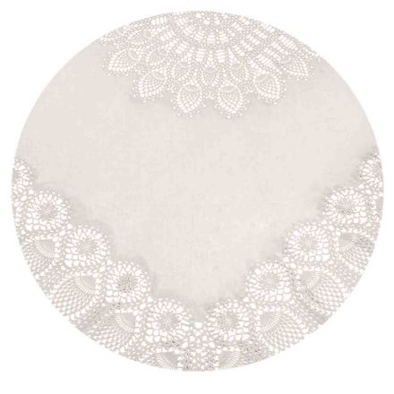 TOVAGLIA VINILE PIZZO TONDA SAND D.178