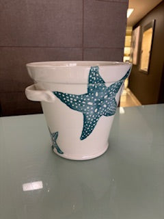 SECCHIELLO CERAMICA STELLA MARINA AZZURRA