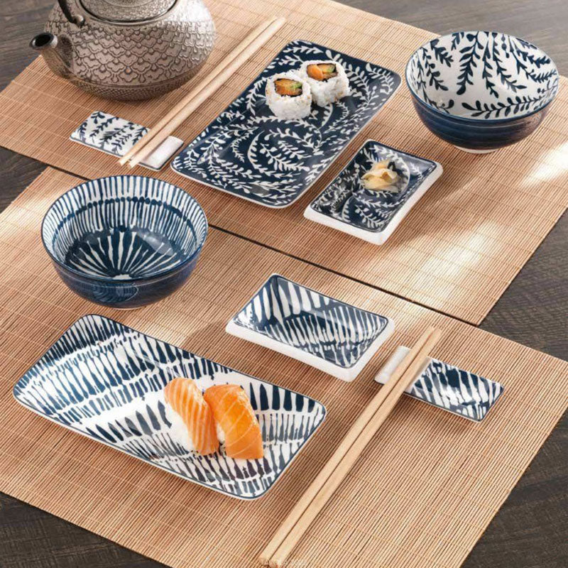 SET SUSHI 12 PEZZI PORCELLANA 52496