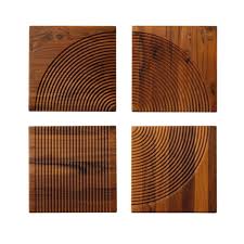 TAGLIERE 4 PEZZI TEAK 69104-28