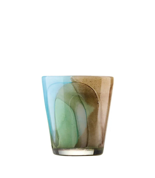 VASO VETRO CON CANDELA 1M436