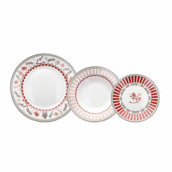 VINTAGE SET 18 PIATTI NATALIZI
