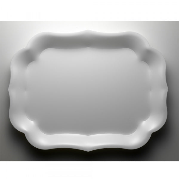 GIOCONDA VASSOIO PLEXIGLAS SMALTO BIANCO