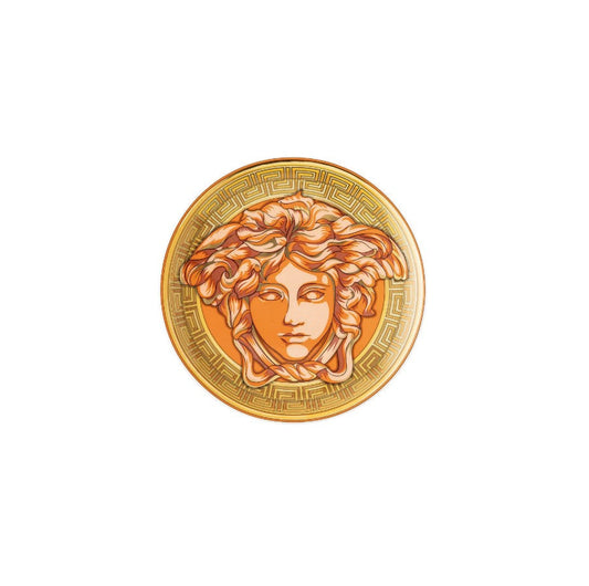 PIATTO CM.18 MEDUSA ORANGE COIN